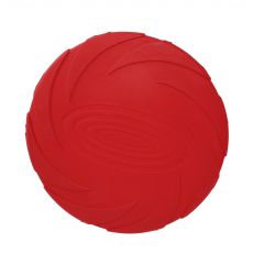 Hračka pre psov gumené frisbee 18cm červená